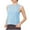 Blue, variant on Chbgutlmr Workout Tops for Women Crewneck Sleeveless Running Tees Athletic Loose Breathable Yoga Tops