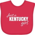 thumbnail image 3 of Inktastic Just a Kentucky Girl Born and Raised Girls Baby Bib, 3 of 4