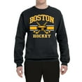 thumbnail image 2 of Wild Bobby City of Boston Hockey Fantasy Fan Sports Unisex Crewneck Sweatshirt, Black, XX-Large, 2 of 5