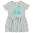 thumbnail image 3 of Inktastic Sister-saurus Cute Brontosaurus Family Girls Toddler Dress, 3 of 5