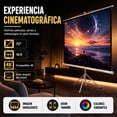 thumbnail image 3 of Pantalla De Proyección Audiotek 72 Pulgadas Manual Con Tripie, 3 of 9