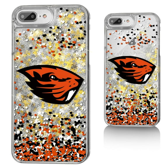 Oregon State Beavers iPhone Glitter Confetti Design Case
