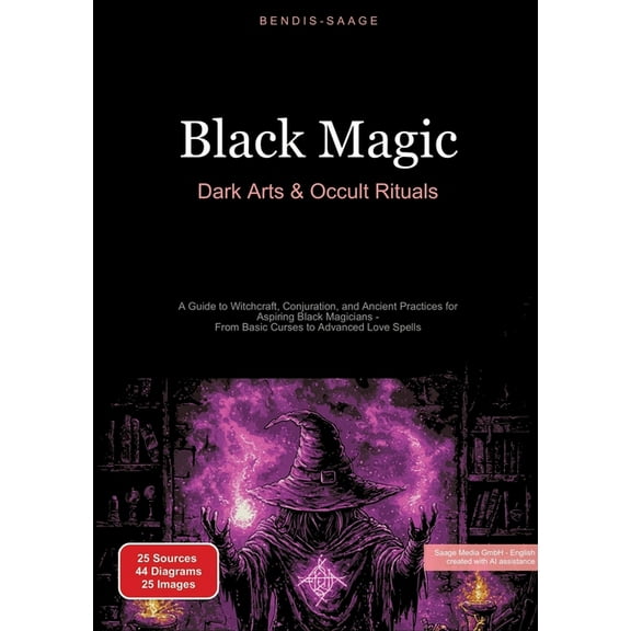 Black Magic: Dark Arts & Occult Rituals: A Guide to Witchcraft, Conjuration, and Ancient Practices for Aspiring Blac, (Paperback)