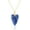 Dumortierite, variant on Crystal Necklaces for Women, Healing Heart Shaped Stone Peandant Necklace 14K Gold Plated Natural Gemstone Jewelry Gifts