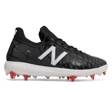 New Balance Low-Cut COMPv1 TPU Baseball Cleat Mens Shoes Black with White &