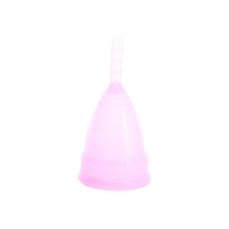 Walfront Medical Grade Soft Silicone Female Menstrual Cup for Women Feminine Hygiene Product Health Care Period (Purple, (Best Menstrual Cup For Small)