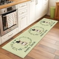thumbnail image 2 of Sage Green Easter 2'x6' Runner Rugs for Hallway Kitchen Bedside Non Slip Washable, Spring Bunny Eucalyptus Leaves Entryway Rug Runners with Rubber Backing, Long Carpet Runner for Laundry Room, 2 of 8