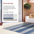 thumbnail image 4 of Romy Striped Indoor/Outdoor Area Rug, 2' x 8', Runner, Montana Blue, 4 of 9