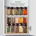 thumbnail image 4 of DEELLEEO Spice Drawer Organizer  4 Tier- 4 Pack Clear Acrylic Drawer Seasoning Organizer  Expandable From 9‘‘ to 18‘‘ Kitchen Spice Rack Organizers and Storage for Drawer (Jars not includ, 4 of 7
