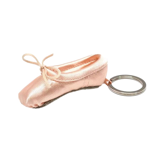Llavero con colgante de minizapatilla de punta hecho a mano, accesorio para bailarines de ballet, regalo para amantes de la danza.