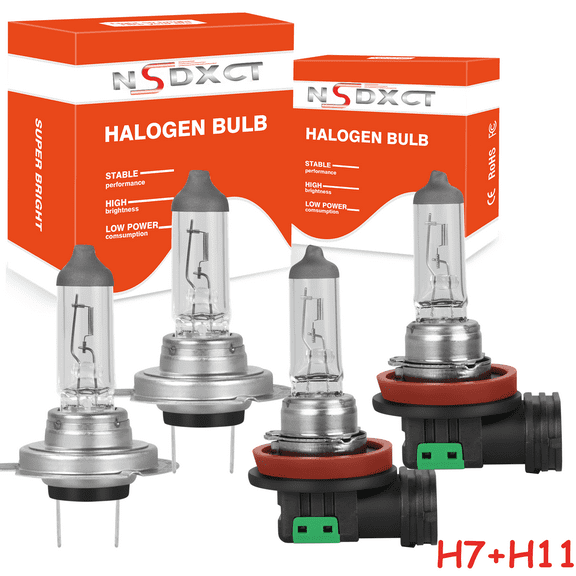 NSDXCT 4x H7 H11 Halogen Headlight Bulbs Kit High/Low Beam  for GMC Acadia  2007-2012