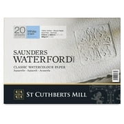 Saunders Waterford Watercolor Block - 9" x 12", Cold Press, 140 lb (300 gsm), 20 Sheet Block