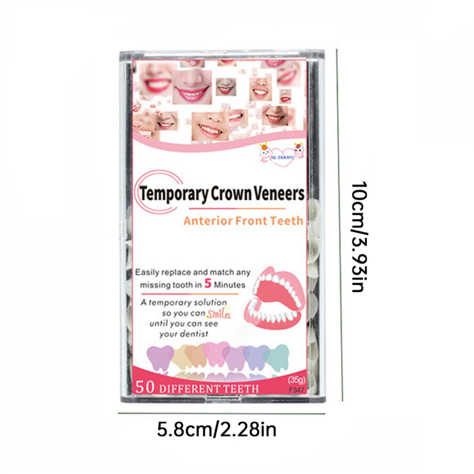 Teeth ning 22% Brush Kits Denture Bath Teeth Full Set Teeth Thermal Fitting Beads Bulk Wild Boar Teeth Teeth Filling for Brush Cup Travel Braces Straight Teeth Teeth Straightener for