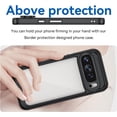 thumbnail image 4 of KOMI Case for Google Pixel 9,Google Pixel 9 Pro Case,Transparent TPU+PC Acrylic Protective Military Grade Armor Heavy Duty Protection Phone Case for Google Pixel 9/9 Pro 5G, 2024 (Black), 4 of 5