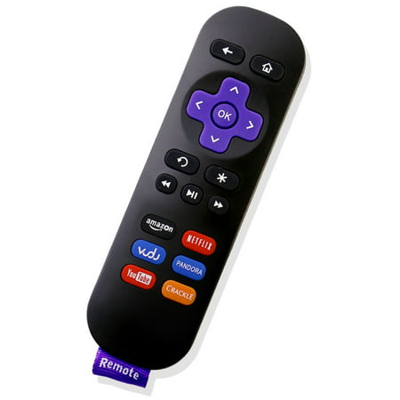 New Replace IR Remote for Roku 1 2 3 4 LT HD XD XS Streaming Player with Netflix, Vudu, Amazon, YouTube, CRACKLE, PANDORA (Best Shows Streaming On Amazon)