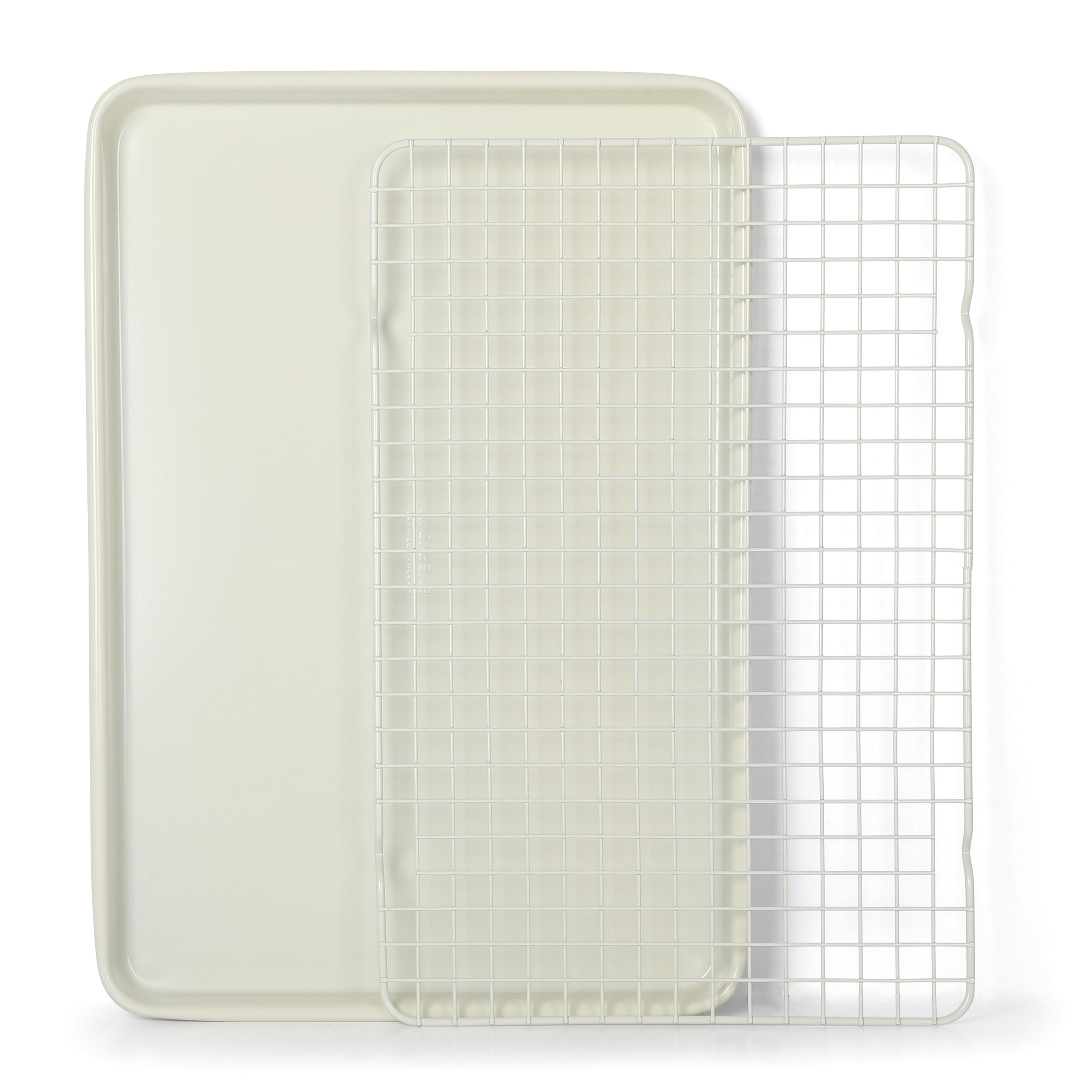 (3 pack) Martha Stewart Large Nonstick Cookie Baking Sheet Pan with Cooling Wire Rack
