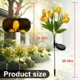 thumbnail image 2 of Rirool Solar Garden Lights Outdoor, 2 Pack Solar Tulip Lights with 14 Flowers, IP65 Waterproof LED Stake Light for Yard, Pathway, Patio, Landscape (Yellow), 2 of 8