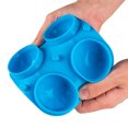 thumbnail image 4 of Paokuoon Ice Tray Reusable 4 Cavity Ice Cube Silicone Mold Food Grade Ice Ball Making Tray with Lid, 4 of 7