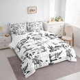 thumbnail image 3 of Castle Fairy Teens Vintage Cowboys Bedding Comforter Set,Western Theme Queen Bedding Sets, 3 of 8