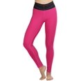 thumbnail image 4 of ToBeInStyle Women's Two Toned Active Yoga Pants - Fuchsia - One Size, 4 of 5