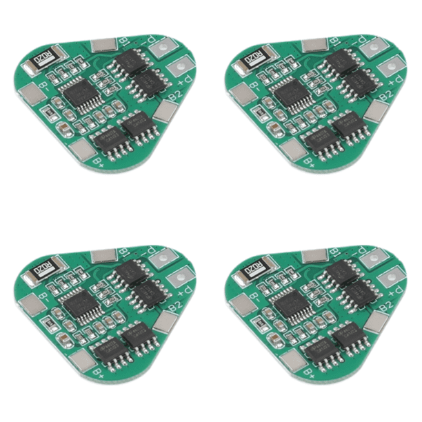 4uds. Placa de protección del cargador 8A 3S12V 18650 protección contra sobrecarga para paquete de 3 celdas Li-ion