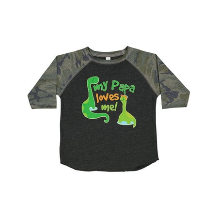 

Inktastic My Papa Loves Me Dinosaur Gift Toddler Boy Girl T-Shirt