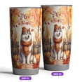 thumbnail image 2 of Happy Thanksgiving Siberian Husky Give Thanks Fall Beanie Scarf Welcome 20oz Stainless Steel Tumbler Insulated Cup with Lid Husky Dog Lover Gifts - 00020, 2 of 5