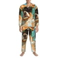 thumbnail image 3 of Zufioo Funny Swimming Chihuahua Mens Pajamas Set, Mens Long-Sleeved Pajama and Pajama Pants,Pajamas Para Hombres,Men's Sleepwear-Medium, 3 of 7