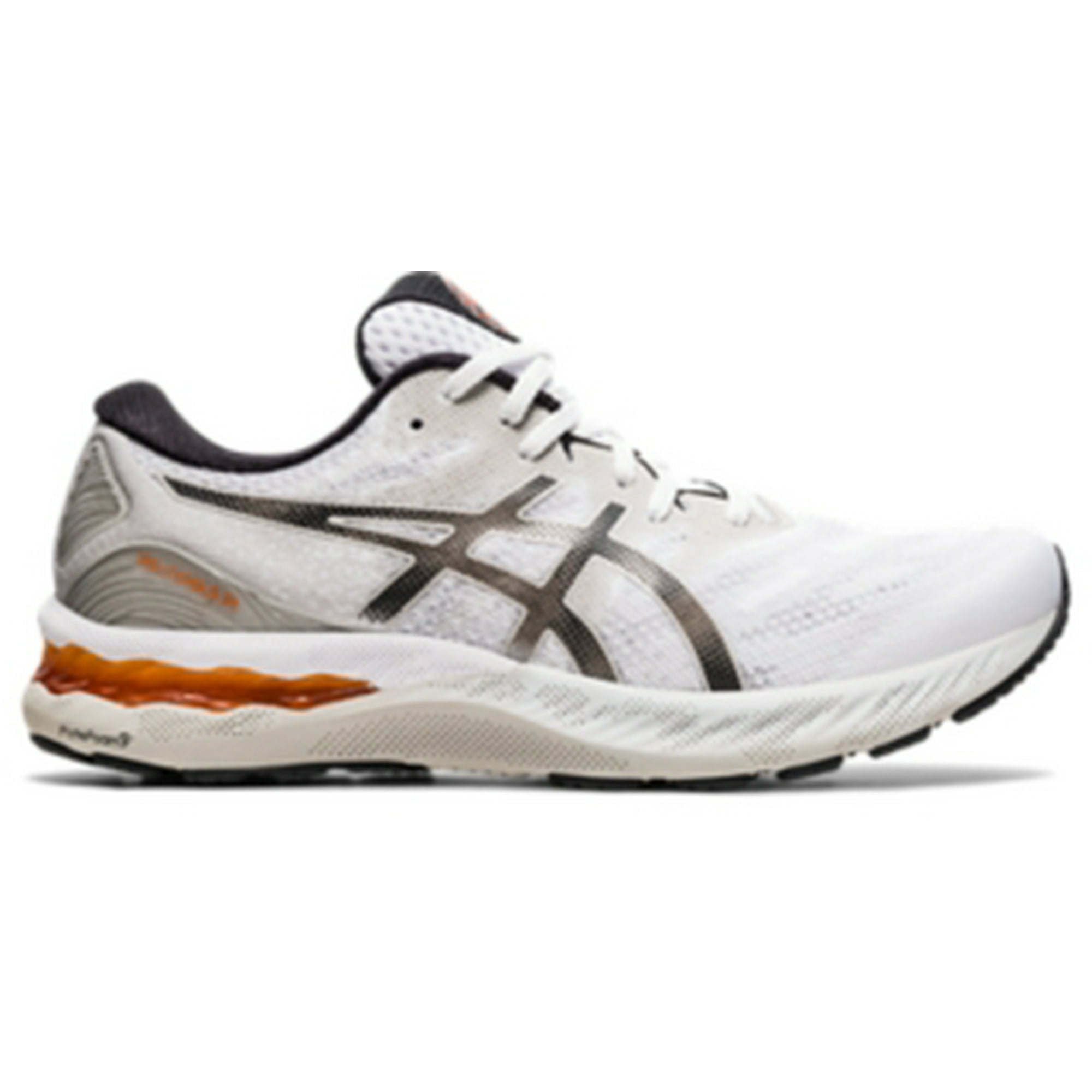 ASICS Men s Gel Nimbus 23 Running Shoes White Oyster Grey 1011B004 100 Walmart