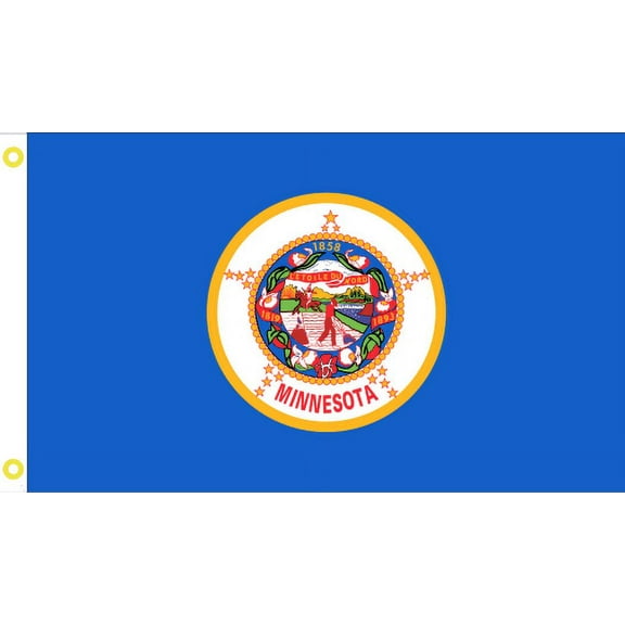 Ruffin Flag Company Minnesota 3' x 5' Rough Tex® Waterproof & UV Protected Outdoor Flag and Banner