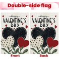 thumbnail image 4 of Valentine''s Day Garden Flag 12x18 Inch Double Sided Happy Valentines Yard Flag Red Black Love Heart Yard Sign for Seasonal Holiday Outdoor Home Decoration, 4 of 6