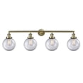 thumbnail image 2 of Innovations Lighting  Beacon 4 Light 44" Bath Vanity Light Antique Brass/Seedy, 2 of 5