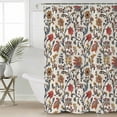 thumbnail image 2 of Small Stall Shower Curtain 48x72 Inch Narrow Half Size Orange Red Leaf Bath Curtains Bathroom Decor Vintage Farmhouse Boho Pastoral Tribal Waterproof Fabric Shower Curtain Set with Hooks 48 Inch, 2 of 6