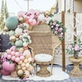 thumbnail image 4 of Kit de globos verde salvia Apuakthei: kit de arco de globos de látex blanco melocotón y dorado para decoración de bodas y cumpleaños, 4 of 5