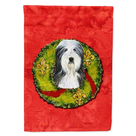Carolines Treasures SS4186-FLAG-PARENT Bearded Collie Flag  multicolor