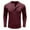 Wine, variant on GigrtiJin Men's Pullover Base Shirt Solid Coor Long Sleeve Crew Neck 1/4 Button Blouse Casual Ribbed Sweatproof Tops