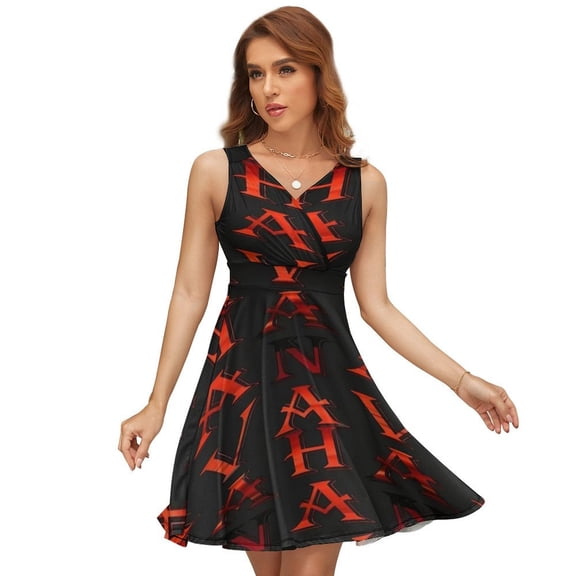Havana Cuba Sleeveless Dress Women Summer Evening Dresses Ladies Sundress