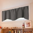 thumbnail image 6 of Winty Blackout Curtains,Living Room Curtains,Door Curtain Kitchen Shading Window Curtain Solid Color Pocket Fan Shaped Curtain Short Curtain 52 X 18 Inches,Tiers & Valances, 6 of 9