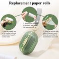 thumbnail image 5 of LELE LIFE 2Pcs Double-sided Travel Mini Lint Roller with Hand Strap, Reusable Portable Extra Sticky Dog Cat Pet Hair Remover with 6 Refills, Green, 5 of 7