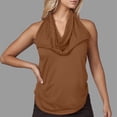 thumbnail image 2 of Sudadera con cremallera,Vestido informal sin mangas con cuello en V para mujer, mezcla de poliéster, ligero y cómodo, ideal para el hogar, sopatenor, 2 of 9