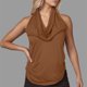 thumbnail image 2 of Tops de verano para mujer,Vestido informal sin mangas con cuello en V para mujer, mezcla de poliéster, ligero y cómodo, ideal para el hogar, sopatenor, 2 of 9