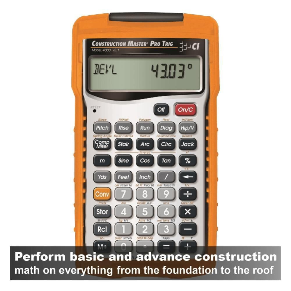 Calculated Industries Cm Pro Trig Construction Math Calculator