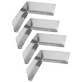 thumbnail image 1 of Gutter Valley Splash Guard, 4pcs Prevent Spilling Aluminum Corrosion Resistance Block Heavy Rain Roofing Gutter Guards  For Shingle Roofs Corner, 1 of 8