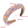 thumbnail image 3 of Fiudx Diadema Elegante, Tocado Ligero Material Suave, Accesorio para El Cabello y Diseño Ancho y Elegante, Regalo de Cumpleaños y Aniversario, Tendencia de Moda Femenina, Ocasiones Versátiles, Perfec, 3 of 5