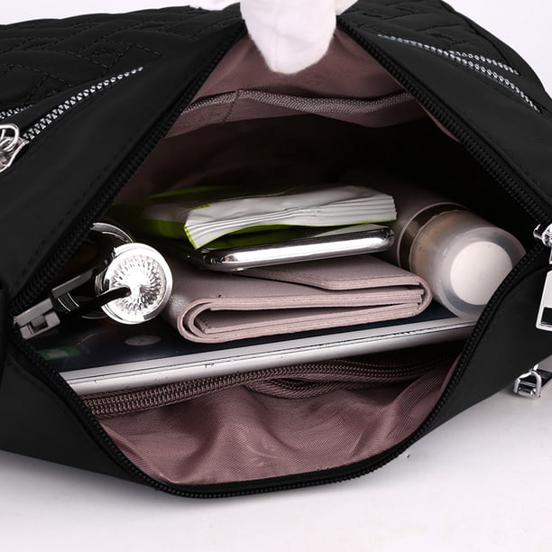 Bolsa de hombro impermeable Moda Mujer Tote Gran capacidad para viajes (Negro) Ndcxsfigh Para Estrenar