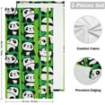 thumbnail image 2 of Dreamtimes Cartoon Pandas Hand Towels 2 PCS, Ultra Soft and Highly Absorbent, Bamboo Forest Decorative Fingertip Towel for Home, Bathroom, Kitchen, 28.3"x14.4", 2 of 5