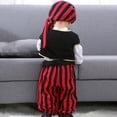 thumbnail image 5 of OJSFQUFP 4 Pcs Pirate Cos Romper Clothes Set Infant Kids Pirate Role Play Dress Up Boys Halloween Birthday Party Outfit 3-18M, 5 of 9