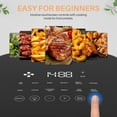 thumbnail image 3 of Air Fryer, 6-Quart 12-in-1 Digital Airfryer with Viewing Window, 400°F Rapid Air Technology, Nonstick Easy-Clean Basket for Family Cooking, Beige, 3 of 7
