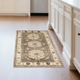 thumbnail image 3 of My Magic Carpet 3'x5' Machine Washable Non-Slip Kitchen Entryway Area Rug - Shary Coffee Brown, 3 of 6