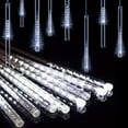 thumbnail image 1 of Topumt Meteor Shower Rain Lights,30cm 8 Tube 144 LEDs Meteor Lights for Xmas Weeding Holiday Decor, 1 of 6
